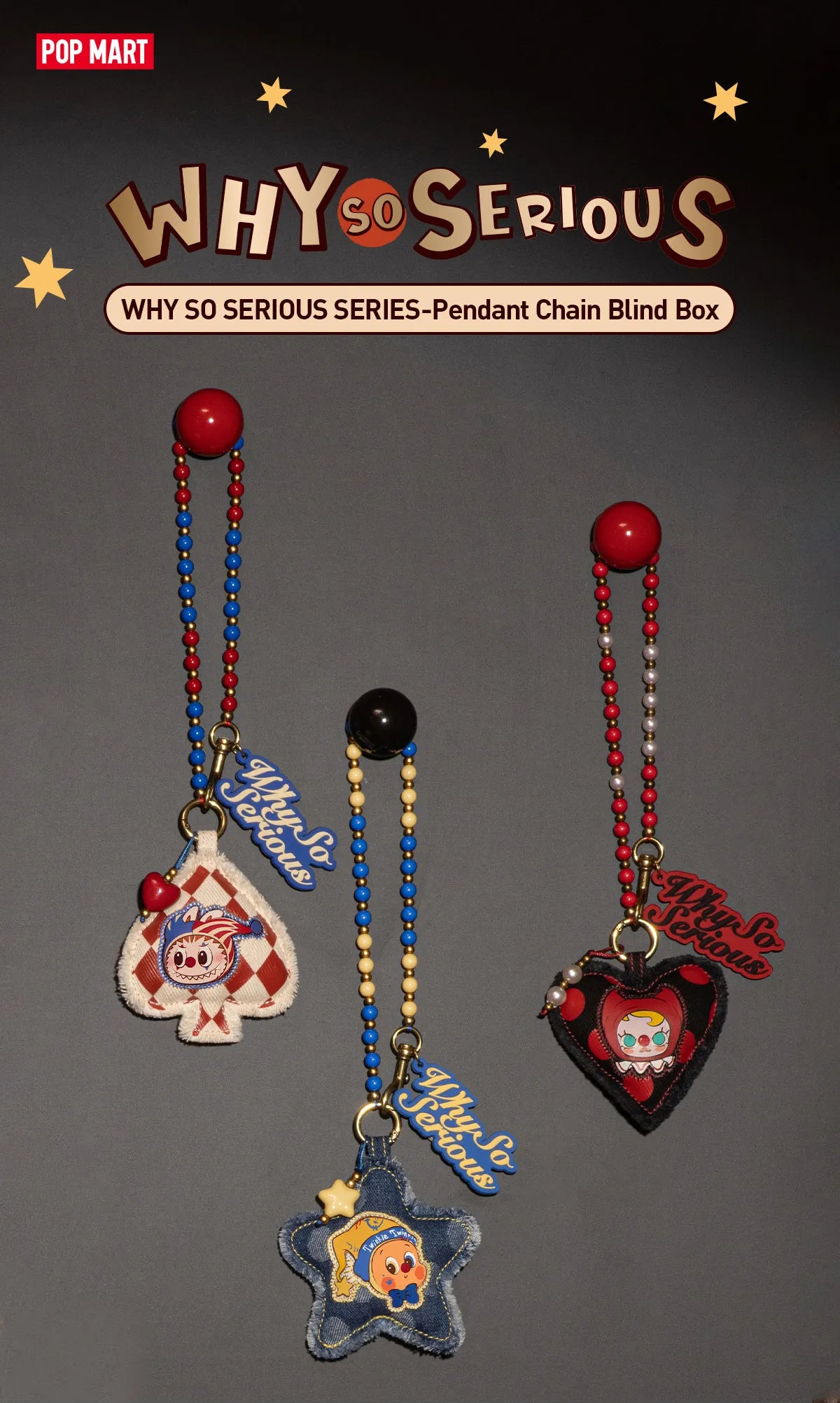 Why So Serious Pendant Chain - Complete Collector's Set