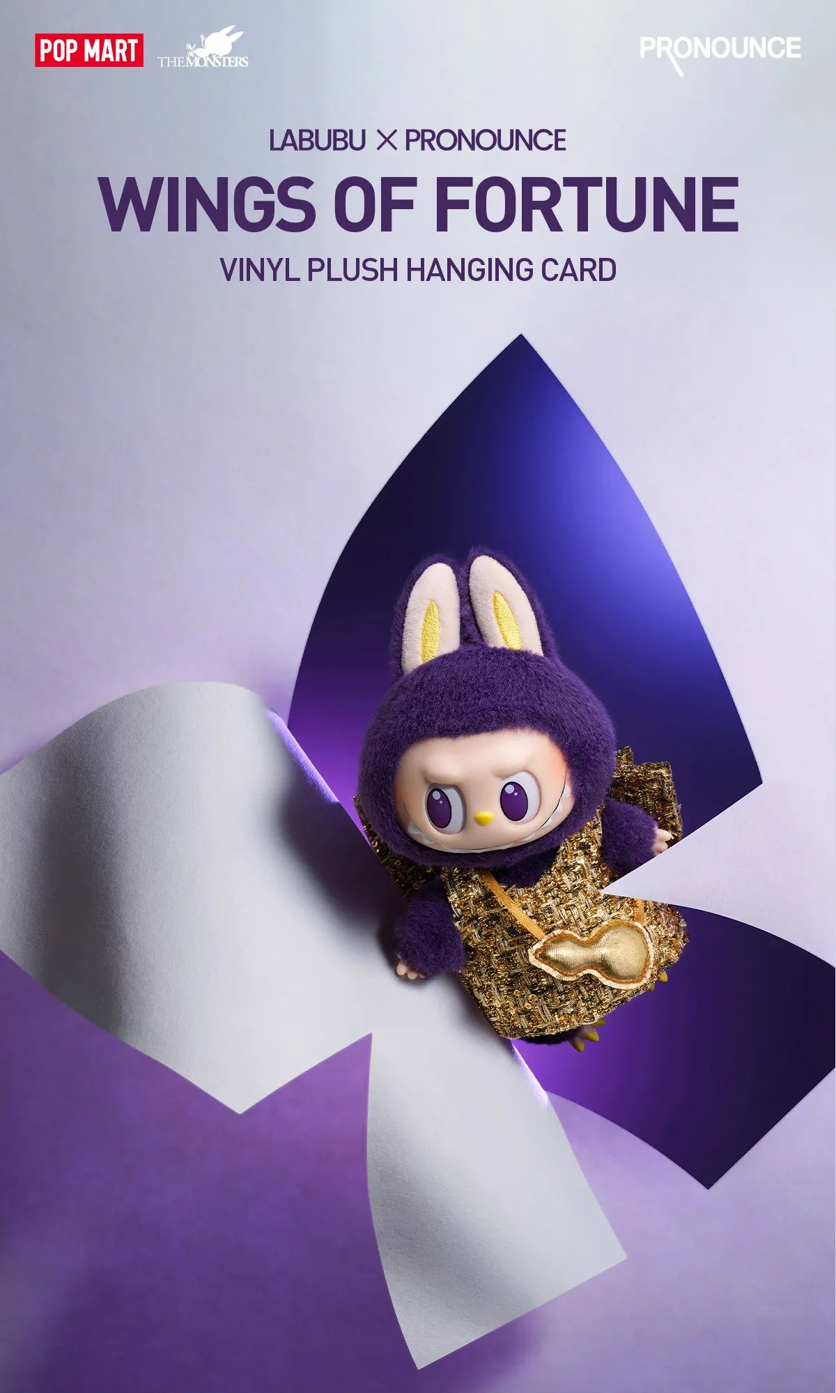 LABUBU × PRONOUNCE Wings Of Fortune Pendant