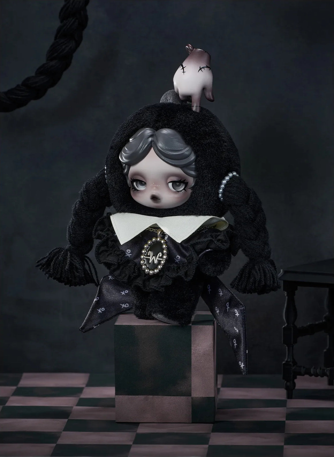SKULLPANDA × Wednesday — Classic Dress Version