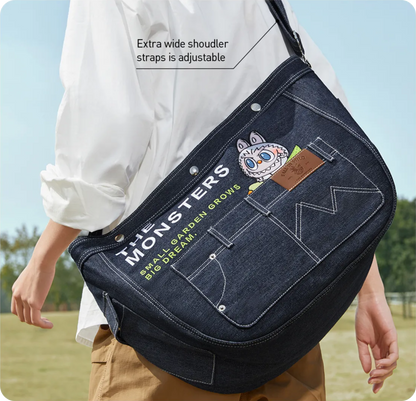 Fall In Wild Denim Messenger Bag