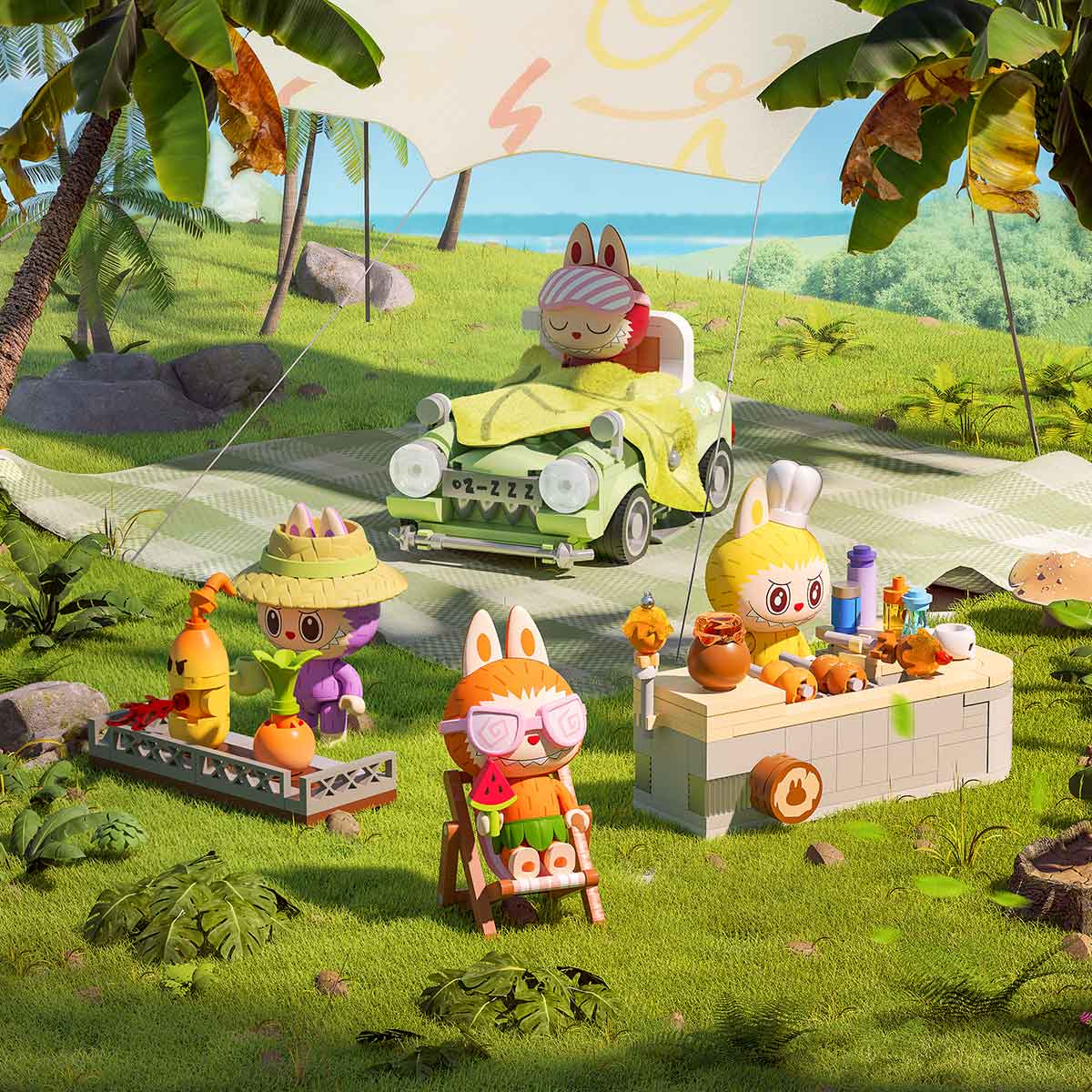 Forest Secret Base Building Blocks