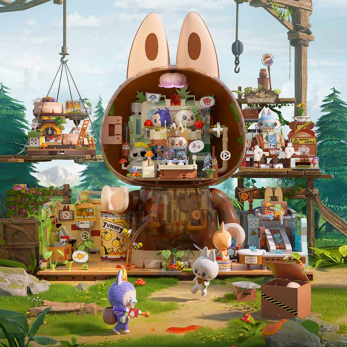 Forest Secret Base Building Blocks