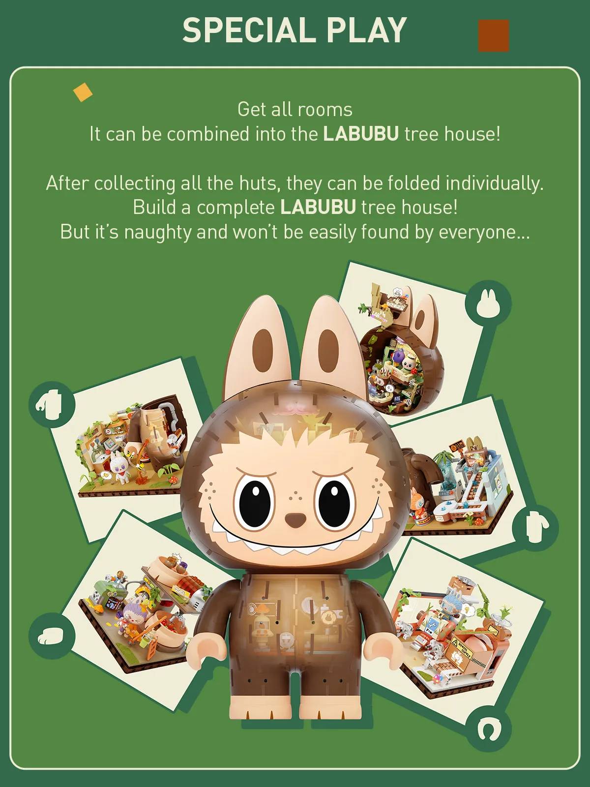 Forest Secret Base Building Blocks