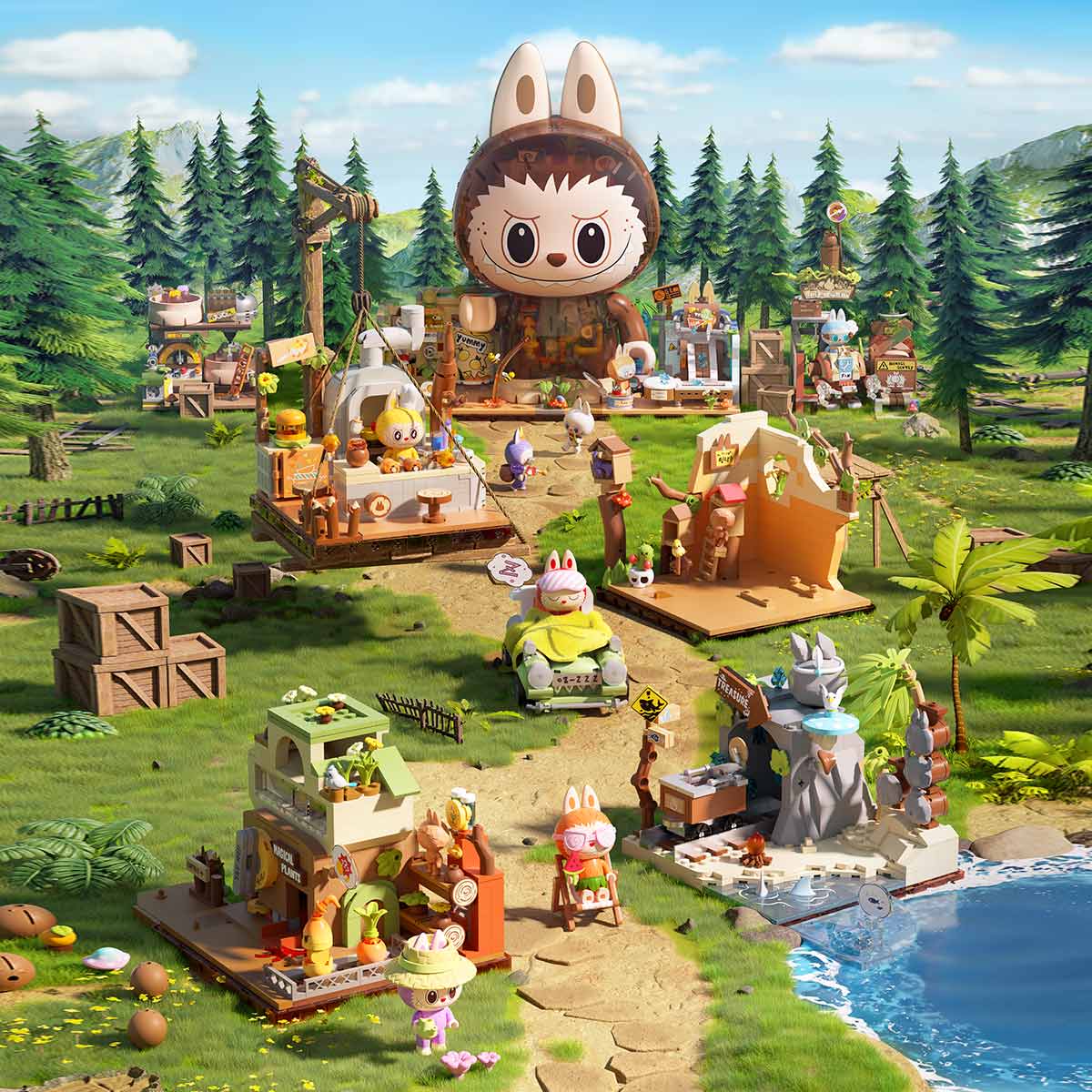 Forest Secret Base Building Blocks