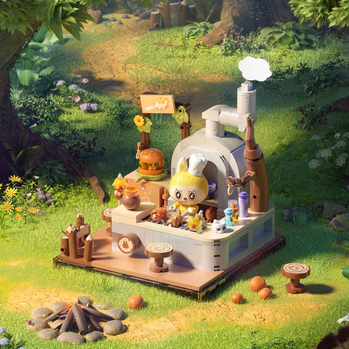 Forest Secret Base Building Blocks