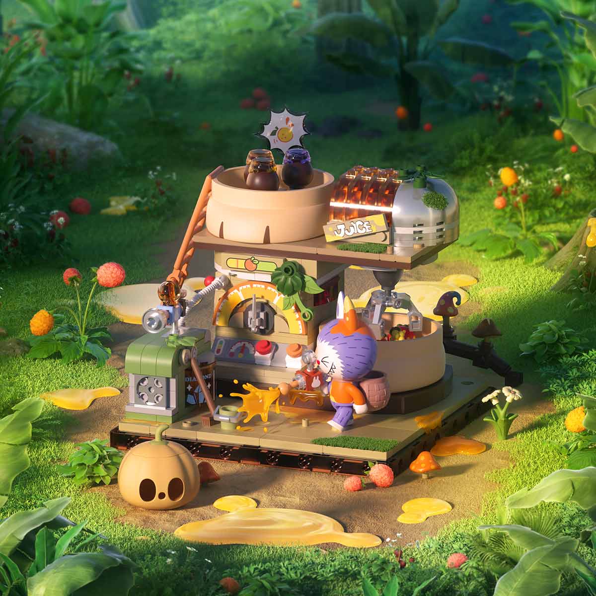 Forest Secret Base Building Blocks