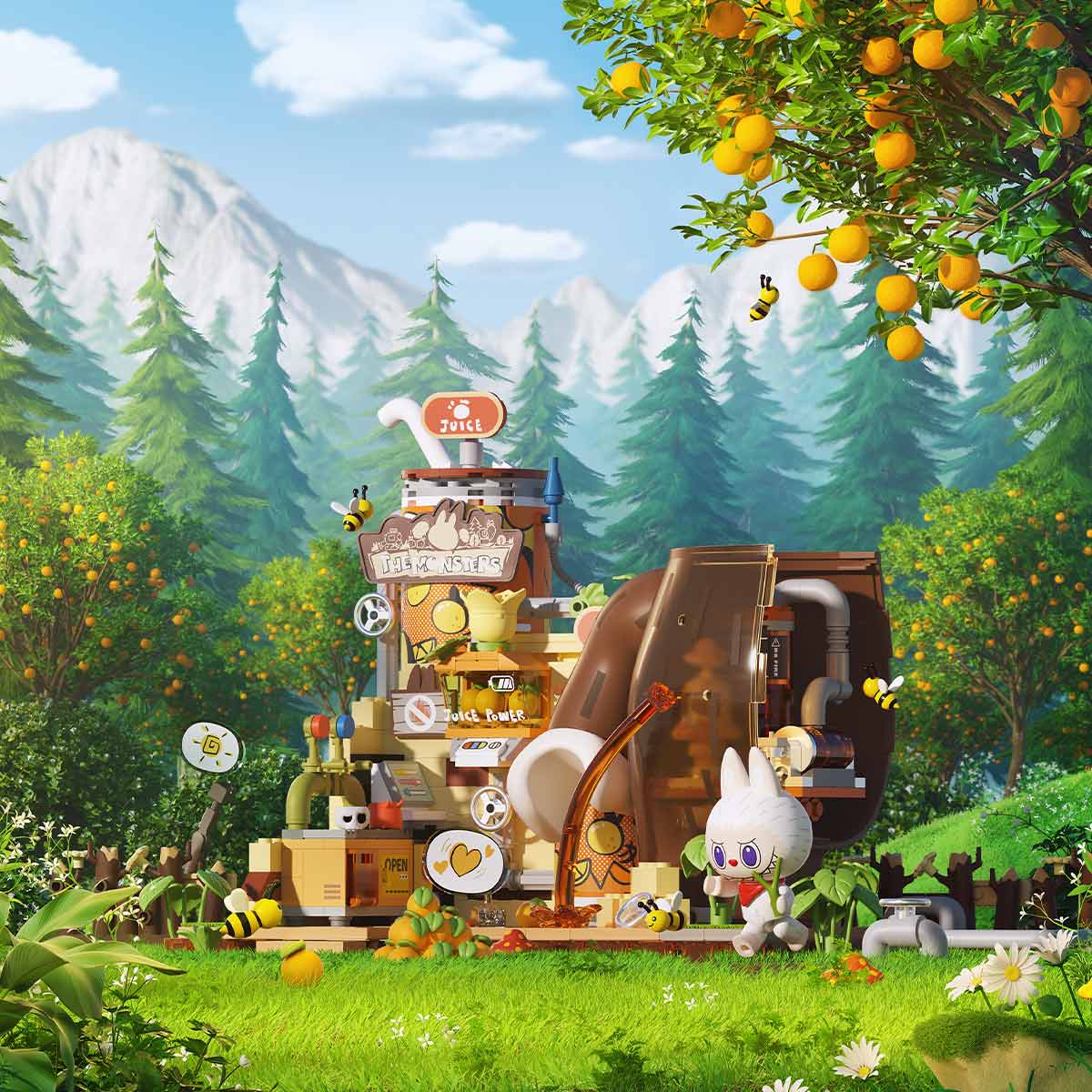 Forest Secret Base Building Blocks