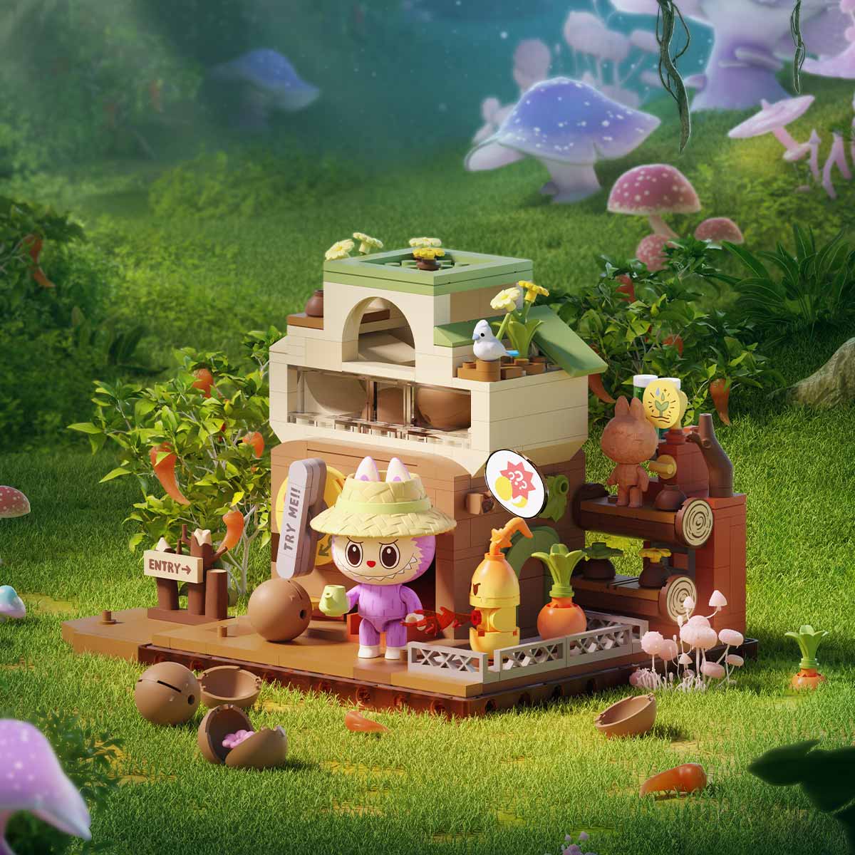 Forest Secret Base Building Blocks