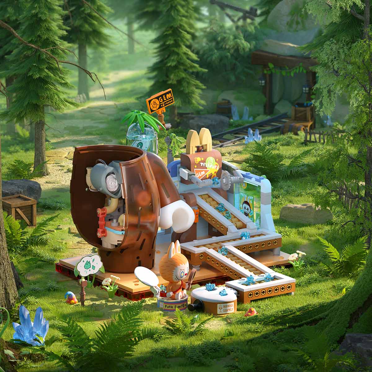 Forest Secret Base Building Blocks