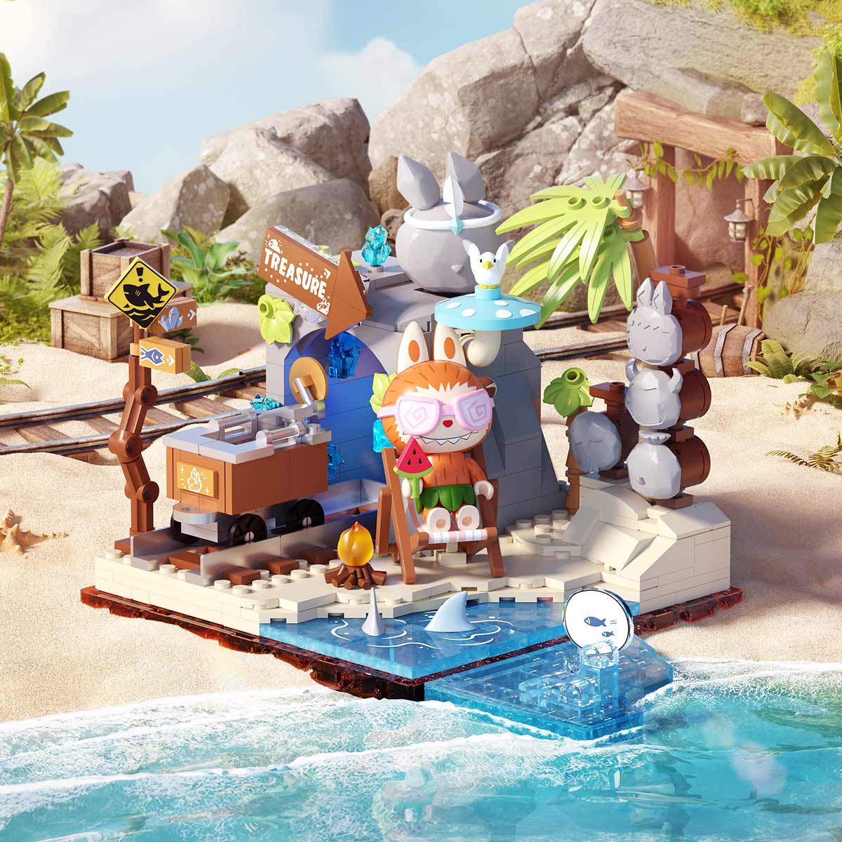 Forest Secret Base Building Blocks